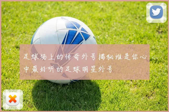 足球场上的传奇外号揭秘谁是你心中最好听的足球明星外号